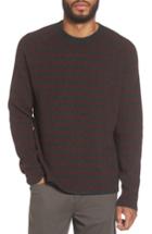 Men's Vince Stripe Wool & Cashmere Sweater, Size - Grey