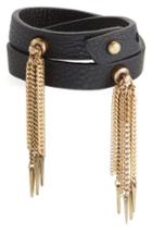 Women's Jenny Bird Luna Warrior Leather Wrap Bracelet