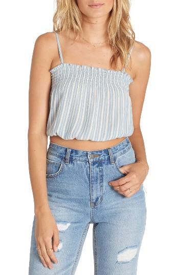 Women's Billabong Sweet Tea Smocked Crop Camisole