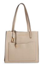 Marc Jacobs The Grind Medium Leather Tote - Grey
