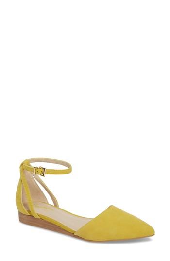 Women's Seychelles Plateau Ankle Strap Flat M - Yellow