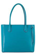 Lodis Cecily Leather Tote - Blue/green