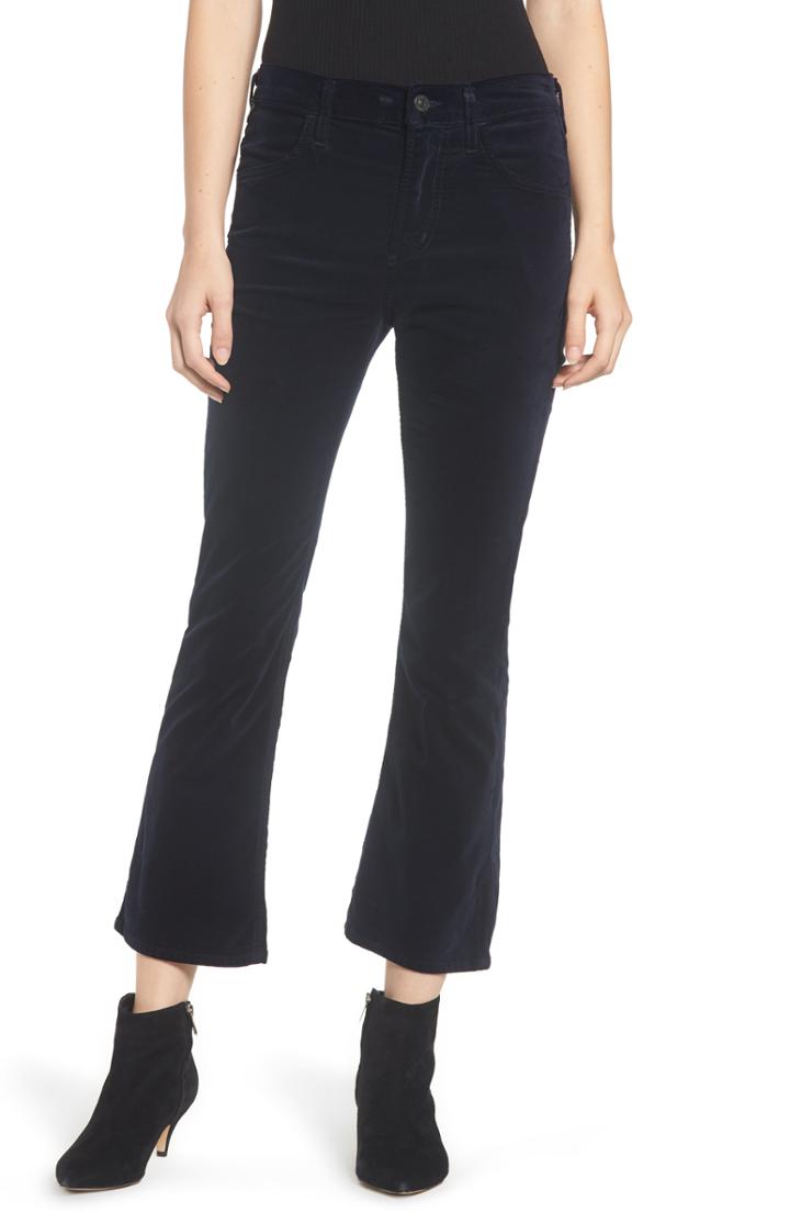 Women's Citizens Of Humanity Drew High Waist Crop Flare Jeans - Blue