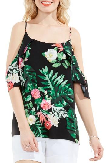 Women's Vince Camuto Havana Tropical Cold Shoulder Blouse