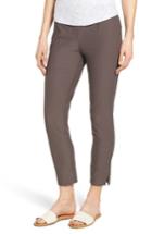 Women's Eileen Fisher Notch Cuff Slim Crop Pants - Brown