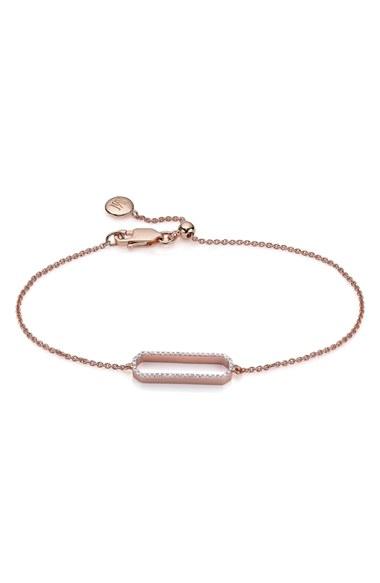 Women's Monica Vinader 'naida' Rectangle Charm Bracelet