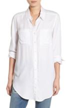 Women's Bp. Woven Twill Tunic - White