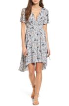 Women's Astr The Label Adeline Floral Print Wrap Dress