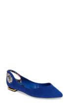 Women's Ted Baker London Dabih Pointy Toe Flat .5 M - Blue