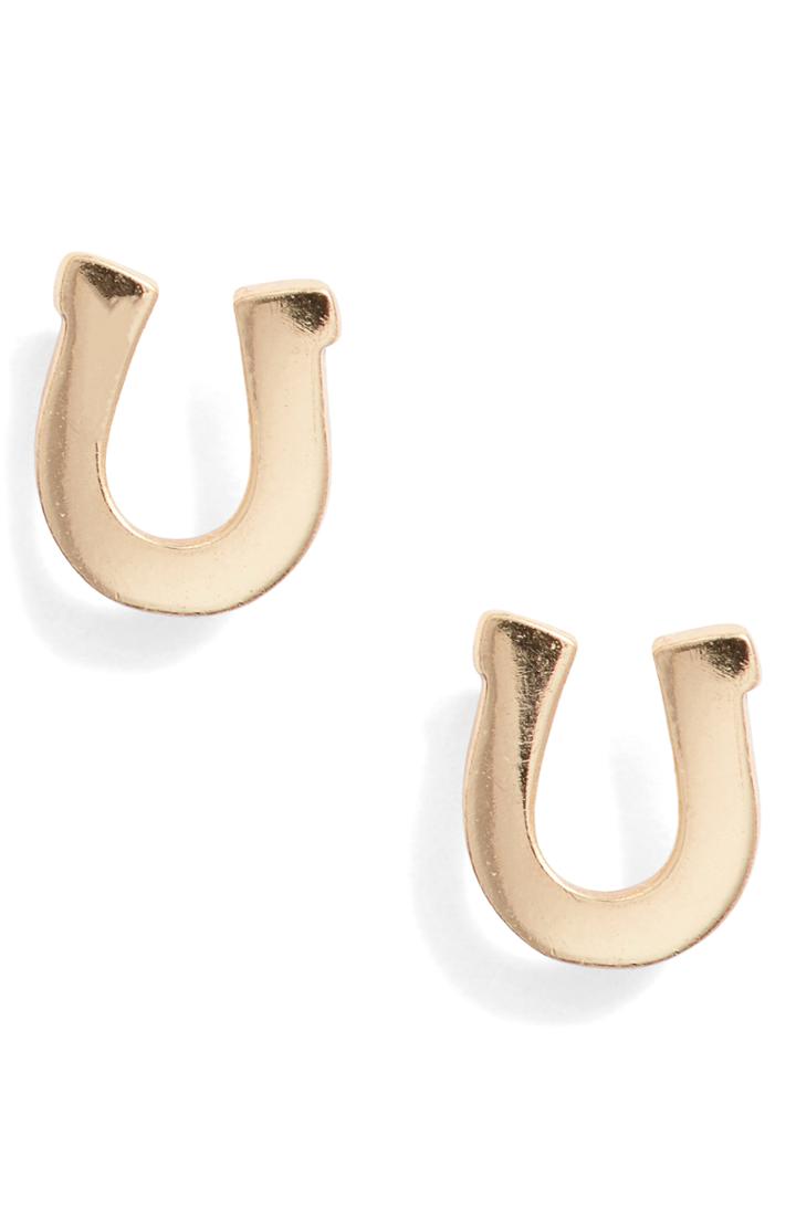Women's Kris Nations Horseshoe Stud Earrings