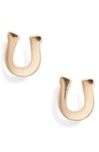 Women's Kris Nations Horseshoe Stud Earrings