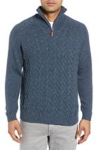 Men's Tommy Bahama Irazu Half Zip Sweater, Size - Blue