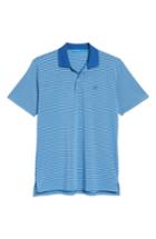 Men's Southern Tide Regular Fit Stripe Stretch Polo, Size - Blue/green