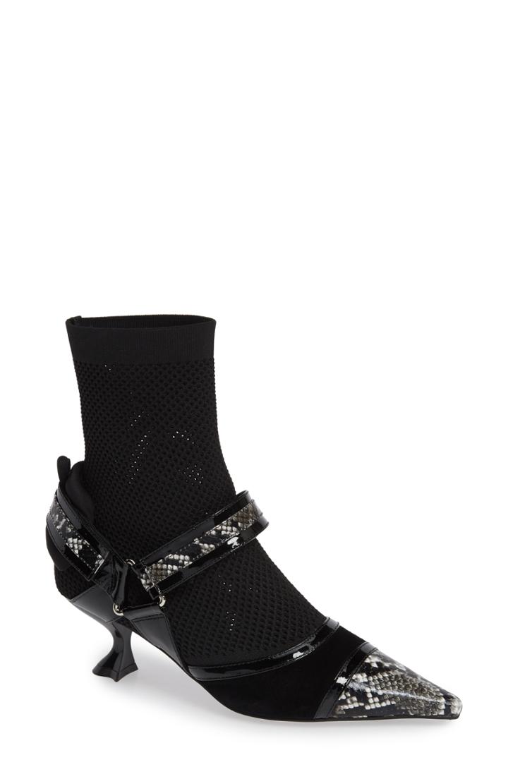 Women's Jeffrey Campbell Abate Fishnet Bootie