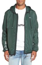 Men's Rvca Hexstop Ii Water Repellent Hooded Jacket