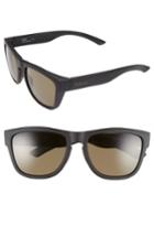 Women's Smith 'clark' 54mm Polarized Sunglasses - Matte Black/ Polar Grey Green