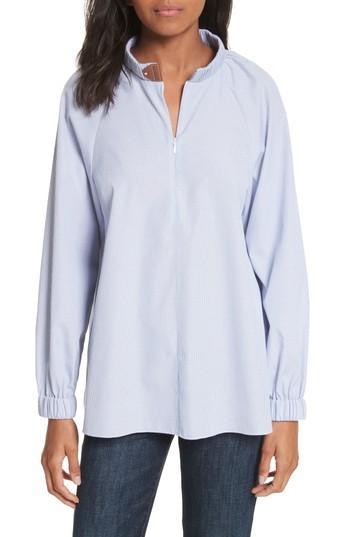 Women's Tibi Pinstripe Easy Tunic - Blue