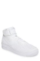 Men's Nike Air Force 1 Ultra Flyknit Mid Sneaker .5 M - White