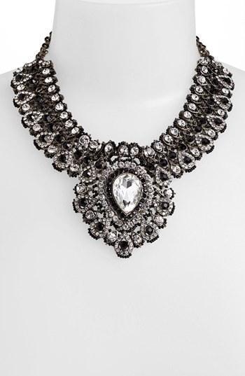 Tasha Bib Necklace Hematite/