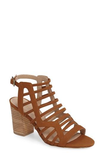 Women's Pelle Moda Bonitta Cage Sandal M - Brown