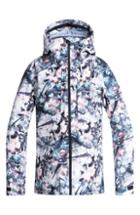 Women's Roxy Essence Tailored Fit 2 Layer Gore-tex Primaloft Black Eco Insulated Snowsports Jacket - Blue