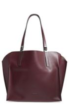 Lodis Silicon Valley Collection Under Lock & Key - Anita Rfid East/west Leather Satchel - Burgundy