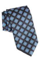 Men's Nordstrom Men's Shop Sanders Neat Silk Tie, Size - Black