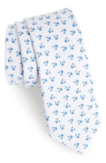 Men's Nordstrom Men's Shop Jay Floral Tie, Size - White