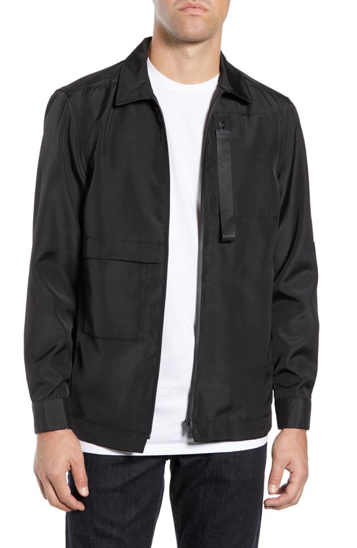 Men's River Stone Slim Fit Zip Front Canvas Jacket