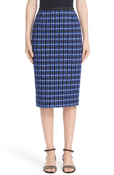 Women's Marc Jacobs Geometric Tweed Pencil Skirt