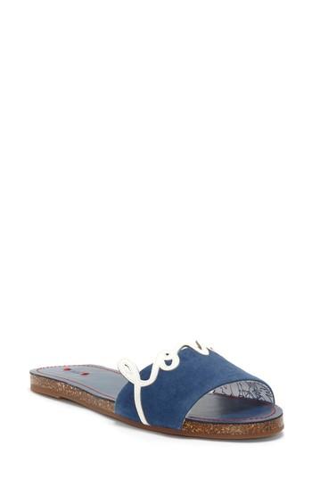 Women's Ed Ellen Degeneres Sharlin Slide Sandal .5 M - Blue