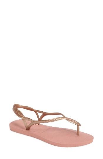 Women's Havaianas 'luna' Sandal /38 Br - Beige