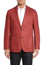 Men's Flynt Classic Fit Suede Trim Jersey Sport Coat R - Red