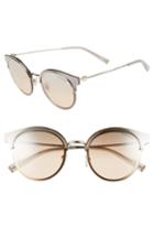 Women's Tiffany & Co. 64mm Round Gradient Lens Sunglasses - Pale Gold Gradient Mirror