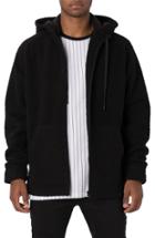 Men's Zanerobe Teddy Fleece Zip Hoodie - Black