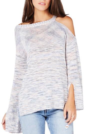 Women's Michael Stars Cutout Shoulder Tunic Sweater - White