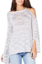 Women's Michael Stars Cutout Shoulder Tunic Sweater - White