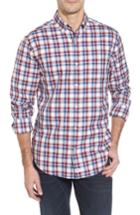 Men's Vineyard Vines Classic Fit French Quarter Plaid Sport Shirt - Red