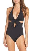 Women's Becca Socialite Cutout One-piece Swimsuit - Black
