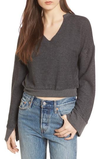 Women's Pst By Project Social T Bell Sleeve Sweater - Grey