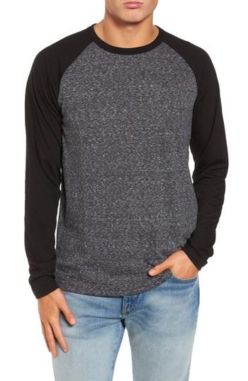 Men's Hurley Still Raglan Sleeve T-shirt - Black