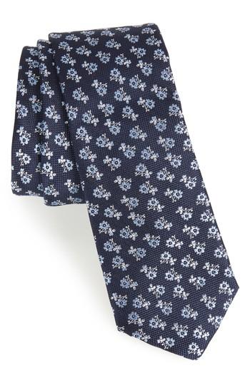 Men's 1901 Nadaleen Floral Silk Tie, Size - Blue