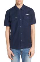 Men's Obey Mission Military Shirt - Blue