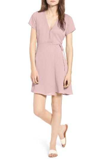 Women's Lush Olivia Wrap Dress - Pink