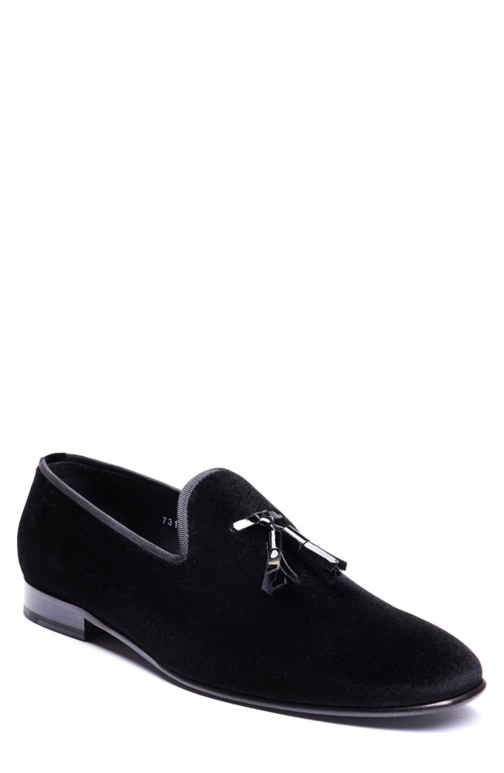 Men's Jared Lang Luca Tassel Loafer Eu - Black