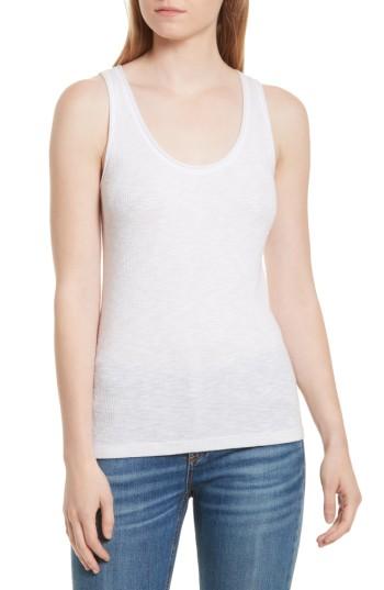 Women's Rag & Bone/jean Lara Ribbed Tank, Size - White