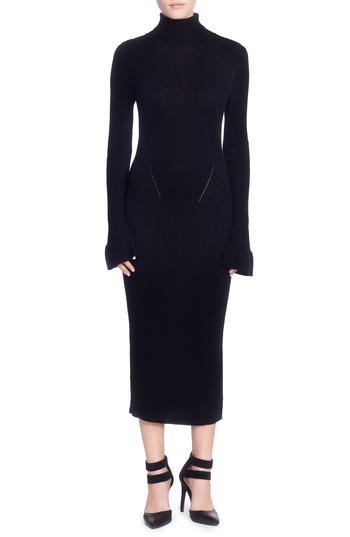 Women's Catherine Catherine Malandrino Camron Turtleneck Midi Dress - Black