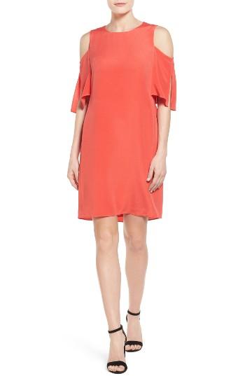 Women's Kobi Halperin Saige Cold Shoulder Shift Dress - Red