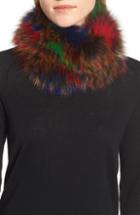Women's Jocelyn Genuine Fox Fur Cowl, Size - Beige