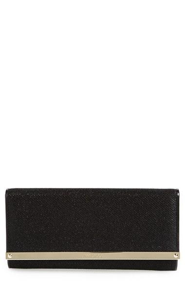Jimmy Choo 'milla' Glitter Lame Wallet On A Chain -